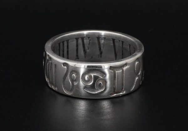 Zodiac Ring – Handcrafted Sterling Silver Astrology Band | Sal Knight Jewelry - Image 3